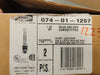 HUBBELL 1-1/2" Deluxe Cord Grip Aluminum Fittings 074-01-1257 (Box of 2)
