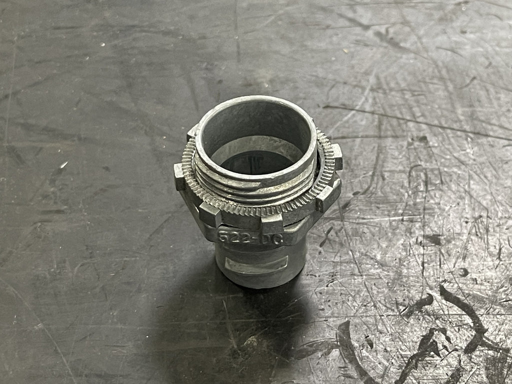 BRIDGEPORT 1" Screw In Flex Conduit Connector 522-DC (Box of 12)