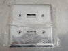 PASS & SEYMOUR 2 Gang Toggle Switch Metal Wall Plate SL2 (Box of 20)