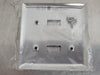 PASS & SEYMOUR 2 Gang Toggle Switch Metal Wall Plate SL2 (Box of 20)
