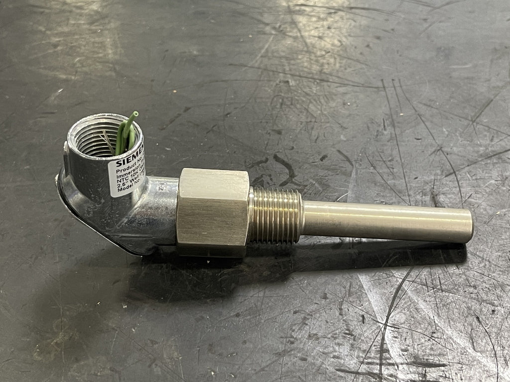 SIEMENS Immersion Temperature Sensor QAE2032.005, NTC 10K Ohm TYPE 3, 2.5 in. Probe 