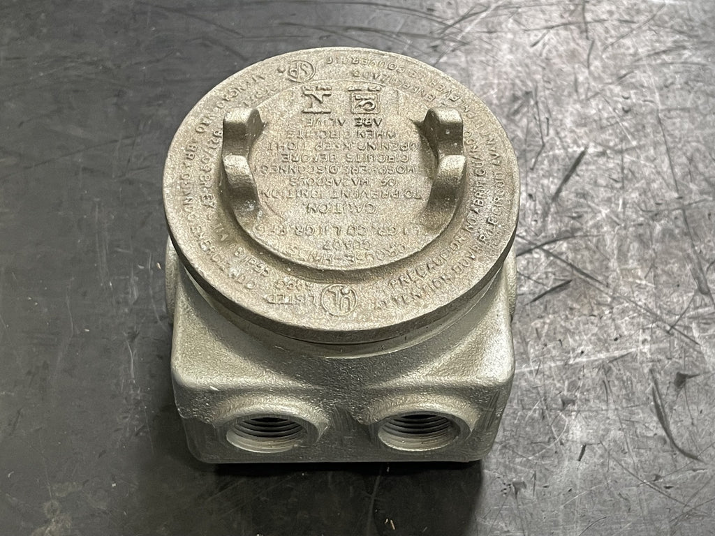 CROUSE-HINDS Explosionproof Raintight Junction Box GUP314, 3/4"