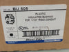 THOMAS & BETTS 1-1/2" Plastic Insulated Bushing BU505, For Rigid Conduit (Box of 38)