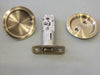 KWIKSET Round Pocket Door Lock, 2-1/8"