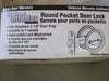 KWIKSET Round Pocket Door Lock, 2-1/8"