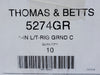 THOMAS & BETTS 1" Rigid Liquidtight Ground Connector 5274GR (Box of 10)
