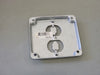 STEEL CITY RS12 4" Steel Square Surface Cover, Duplex Receptacle, 1/2" Raised, (Box of 50)