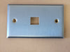BELDEN 1-Port Stainless Steel Single Gang Faceplate AX102006 (Box of 45)