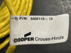 CROUSE-HINDS 20ft 18/4 AWG Cord Set Micro 4 Pin Female Plug, 300V, 5000115-13