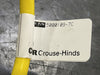 CROUSE-HINDS 5ft Cable 16 AWG 3/C 13 Amps 600V w/ 3-Pins Male Plug 5000109-7C