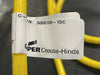 CROUSE-HINDS 6ft Cable 16 AWG 3/C STOW 600V w/ 3-Pins Right Angle Male Plug  5000109-15C