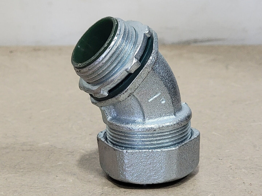 BRIDGEPORT 1" 45 Deg Liquid Tight Connector 452-SLTI (Box of 5)