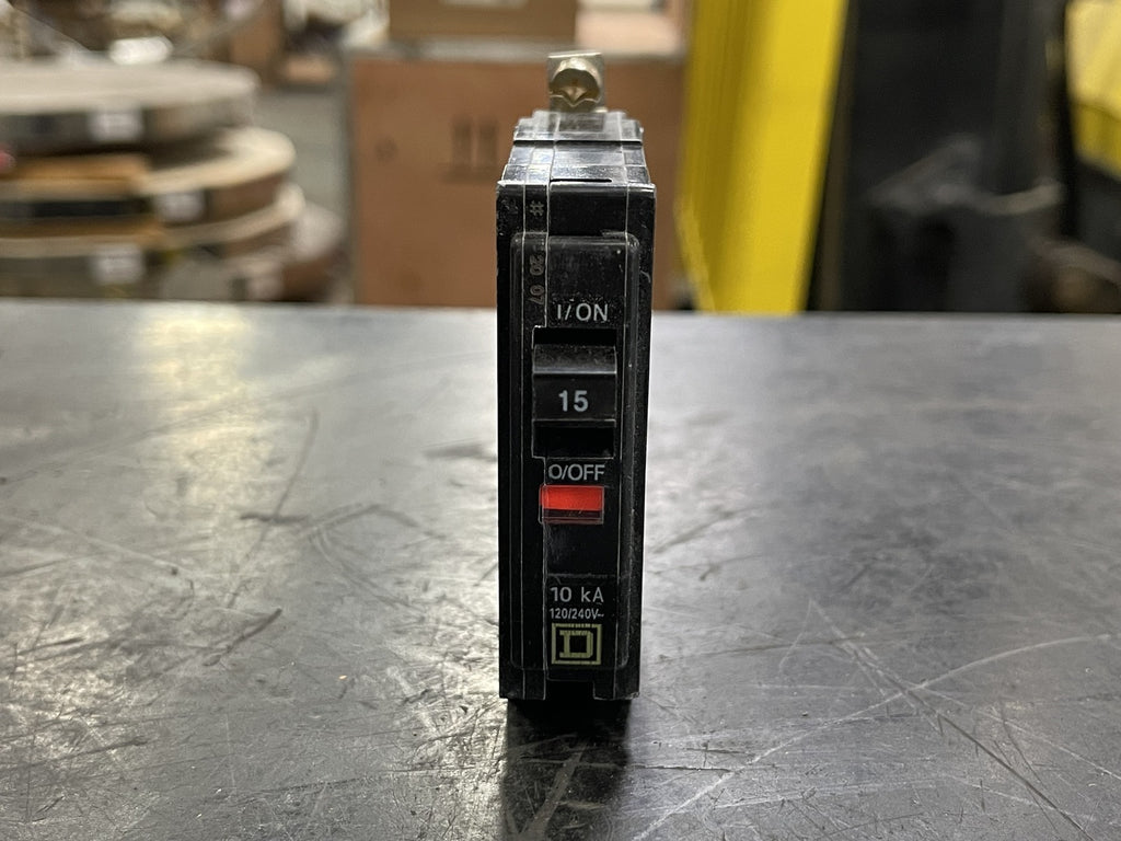 SQUARE D 15 Amp, 1 Pole, 120/240 volts  Circuit Breaker QOB115