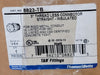 THOMAS & BETTS 3'' Threadless Insulated Straight Connector, 8823-TB 