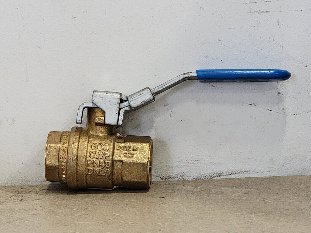 RUB INC. 3/4" Brass Ball Valve 600CWP PN40, CW617N 