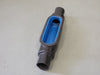 THOMAS & BETTS OCAL Blue 1 1/2" PVC-Coated Straight Conduit Body TA04648 A
