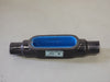 THOMAS & BETTS OCAL Blue 1 1/2" PVC-Coated Straight Conduit Body TA04648 A