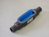 THOMAS & BETTS OCAL Blue 1 1/2" PVC-Coated Straight Conduit Body TA04648 A