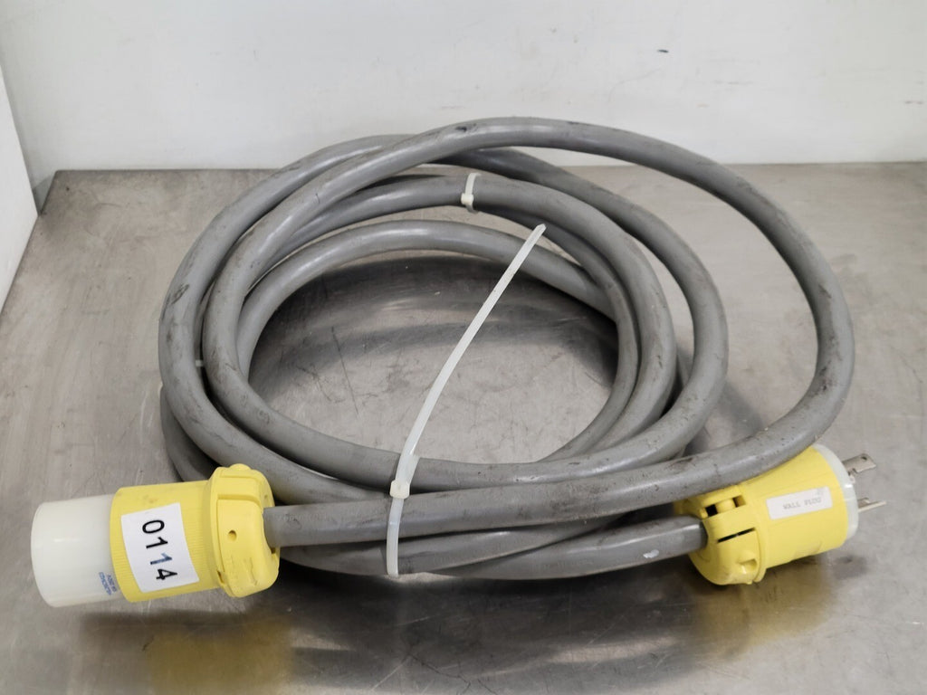 HUBBELL 10ft. Extension Cord 3 Prong w/ 30A, 250V Locking Connector HBL26CM21/HBL26CM23 