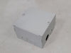 6"x6"x4" Screw Cover Junction Pull Box, 8 Knockouts