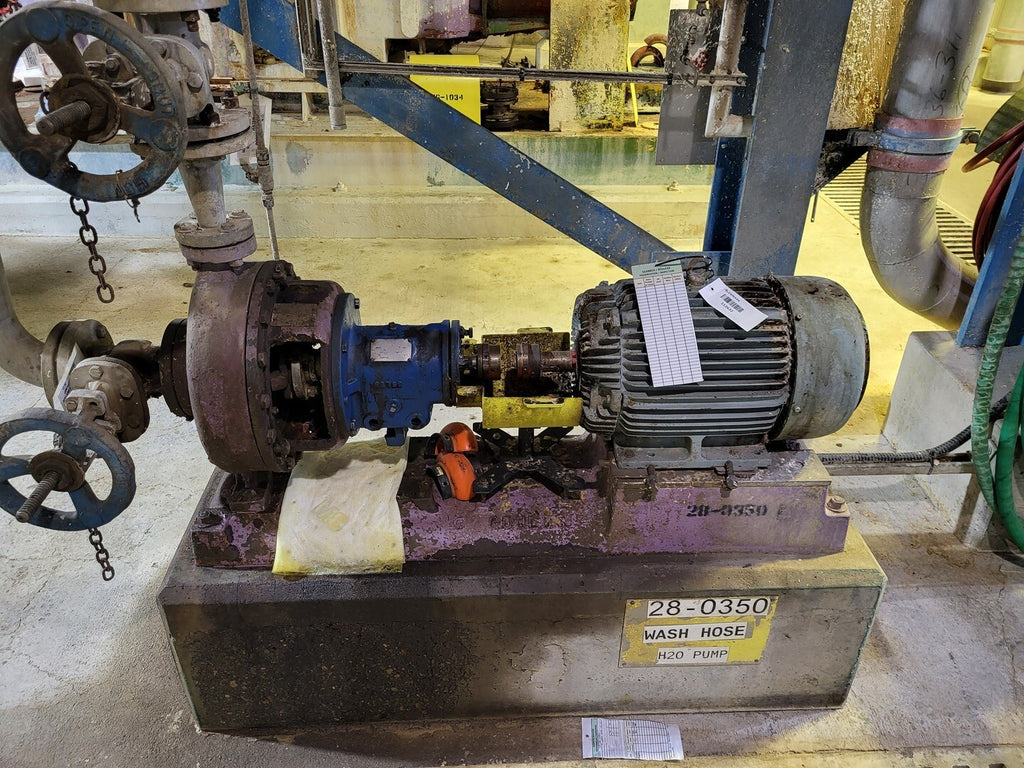 1X2-10 Paper Stock/Process Pump 3196 w/ 125 hp Motor