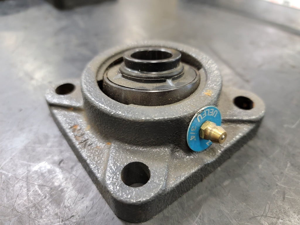 NTN 4-Bolt Flange Block Ball Bearing 3/4" Bore, UELFU204-012D1