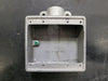 CROUSE-HINDS 1/2" Condulet FD Device Box, Deep, Feraloy Iron Alloy, Two-gang