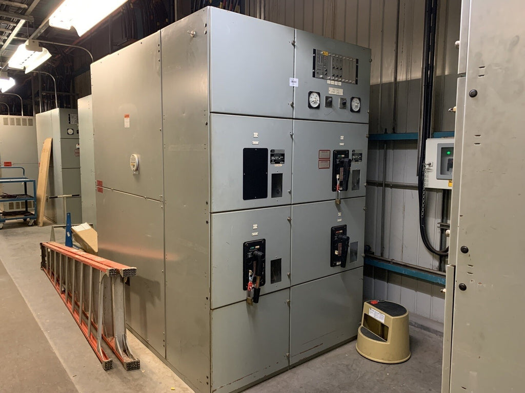 FEDERAL PIONEER 3000A, 600V Switchgear 02877-A2-88 w/ Control Module & 3 x 50HL-3 Air Breakers