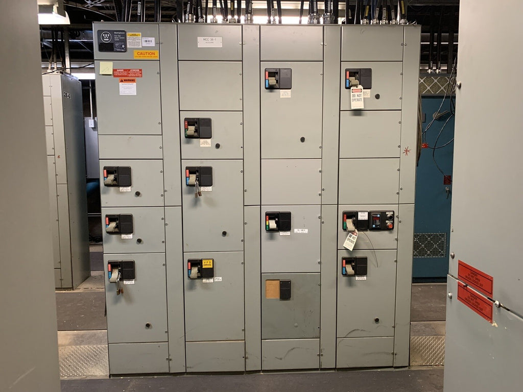 WESTINGHOUSE Five Star Double-Sided Motor Control Center (MCC), 600V Max., 1000A, 25 Buckets