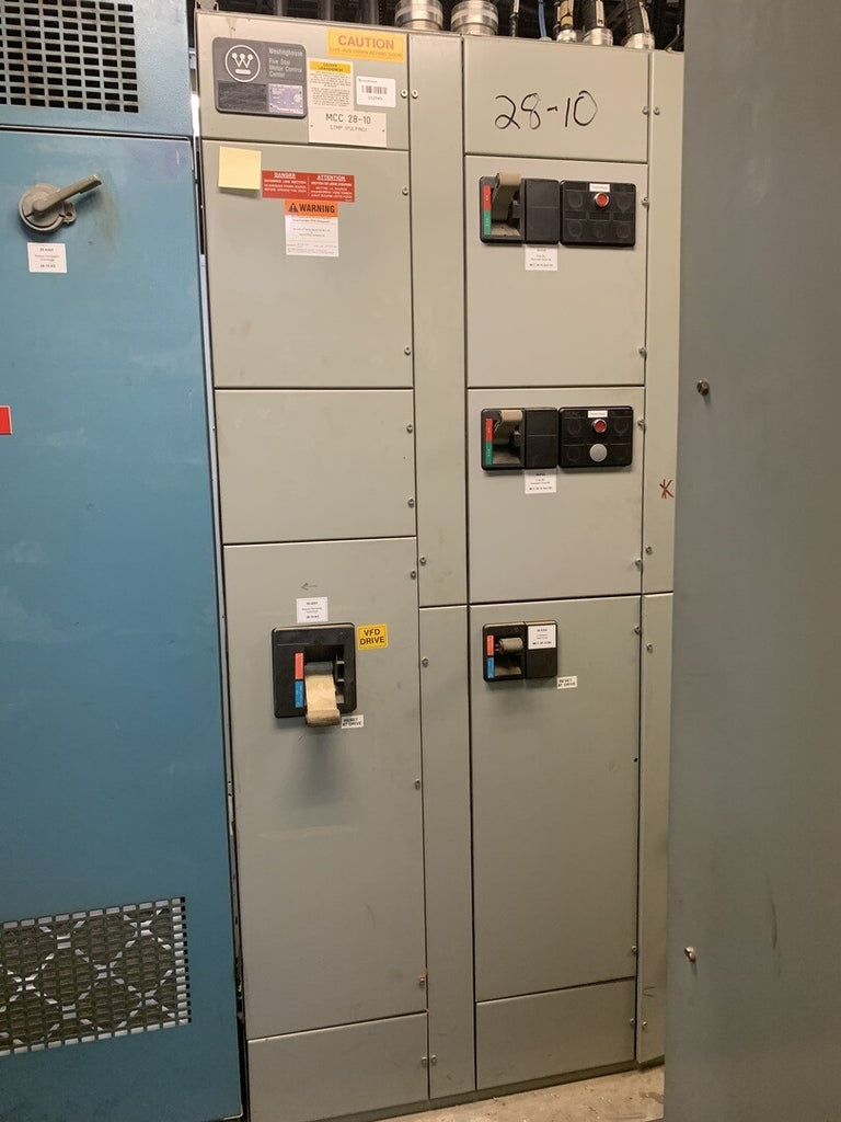 WESTINGHOUSE Five Star Double-Sided Motor Control Center (MCC), 600V Max., 1000A, 13 Buckets