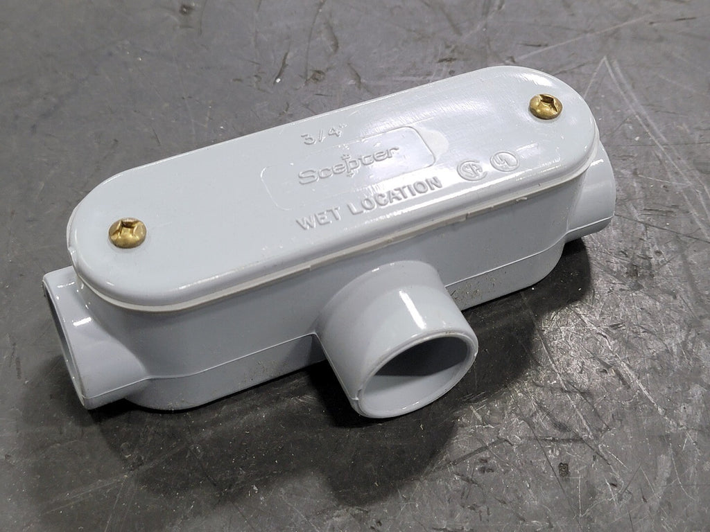 SCEPTER 3/4" Scepter Type Conduit Body with Cover, ST20S