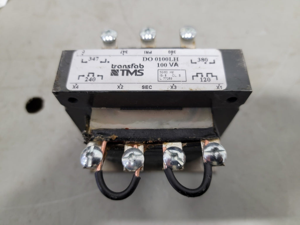 TRANSFAB 0.1 kVA Control Transformer, 120/240 pri. volts, 12/24 sec. volts DO0100LH