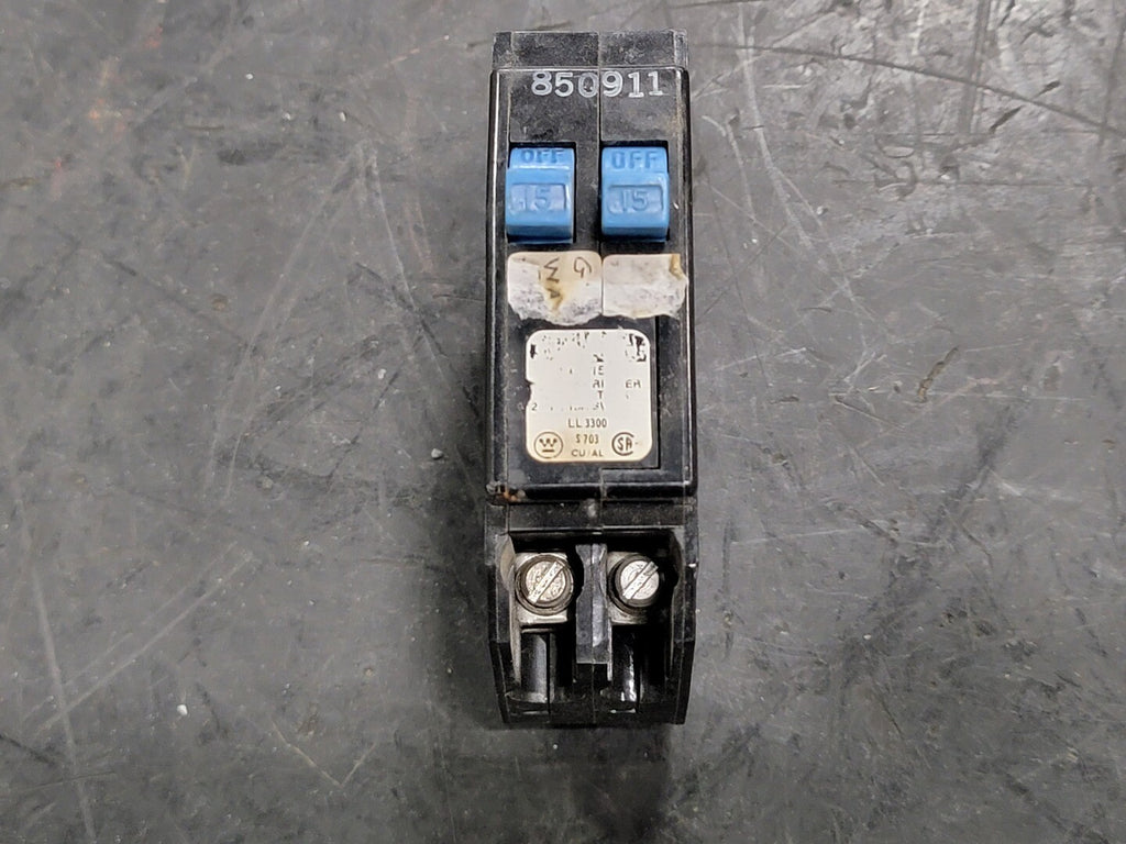 15 Amp, 2 Pole,  Circuit Breaker