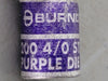BURNDY 4/0 AWG 1 Hole Compression Lug Purple Die 15 YAL28T12 (Box of 81)