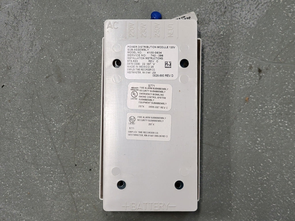Power Distribution Module 4100-0634, 120V