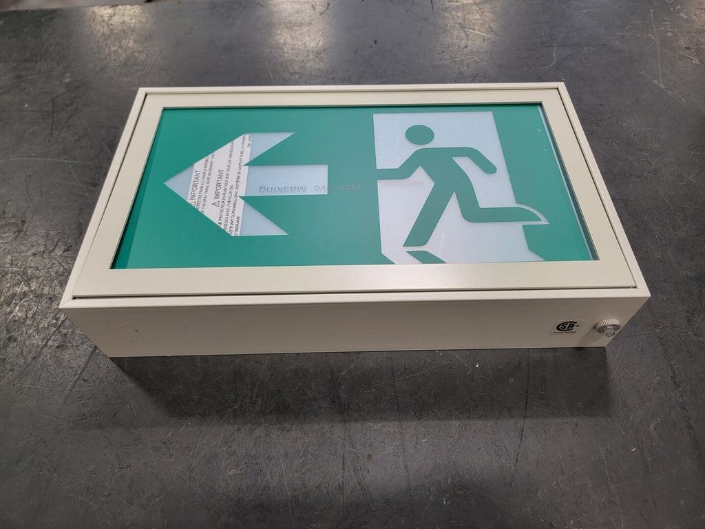 THOMAS & BETTS RA3WSP Aluminum Pictogram Exit Sign