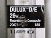 SYLVANIA Compact Fluorescent Double Tube, 26W, 3500K, 20673