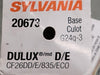 SYLVANIA Compact Fluorescent Double Tube, 26W, 3500K, 20673