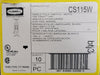 HUBBELL Single Pole Switch, 15A, 120/277 VAC, CS115W, (Box of 8 pcs)