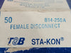 THOMAS & BETTS  Female Disconnect B14-250A (Pack of 35)