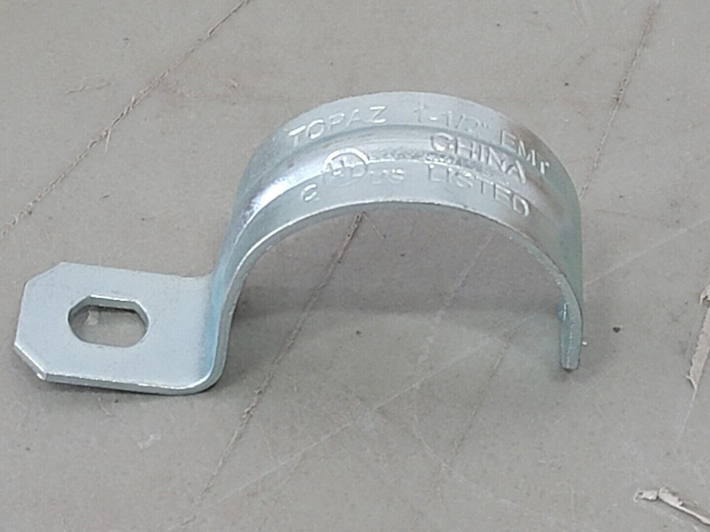 TOPAZ 1-1/2" EMT 1-Hole Strap 515 (Box of 10)