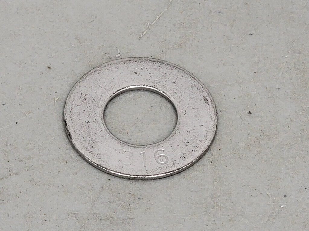 5/8" Flat Washer 316 Stainless Steel 1-1/2" OD (Box of 100)