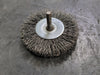 UNITED ABRASIVE SAIT Crimped End Brushes 06713, 3" Dia x 0.014" Wire Wheel, Carbon Steel