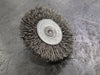 UNITED ABRASIVE SAIT Crimped End Brushes 06713, 3" Dia x 0.014" Wire Wheel, Carbon Steel