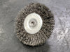 UNITED ABRASIVE SAIT Crimped End Brushes 06713, 3" Dia x 0.014" Wire Wheel, Carbon Steel