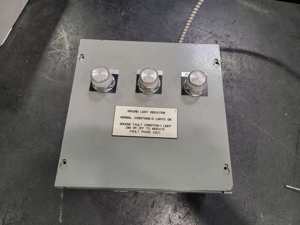Type 1 Enclosure 10"x10"x6" w/ Ground Light Indication Assembly