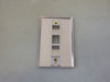 BELDEN 1-Port Stainless Steel Single Gang Faceplate AX102006 (Box of 45)