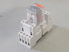 ABB 6 Amp Pluggable Interface Relay CR-M120AC4L w/ Relay Socket 1SVR405651R3000