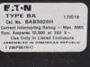 EATON 20 Amp, 3 Pole, 240 volts Circuit Breaker BAB3020H