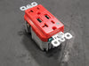 PASS & SEYMOUR 20A 125V Tamper Resistant Duplex Outlet w/ USB Charger TR8300HUS-RED